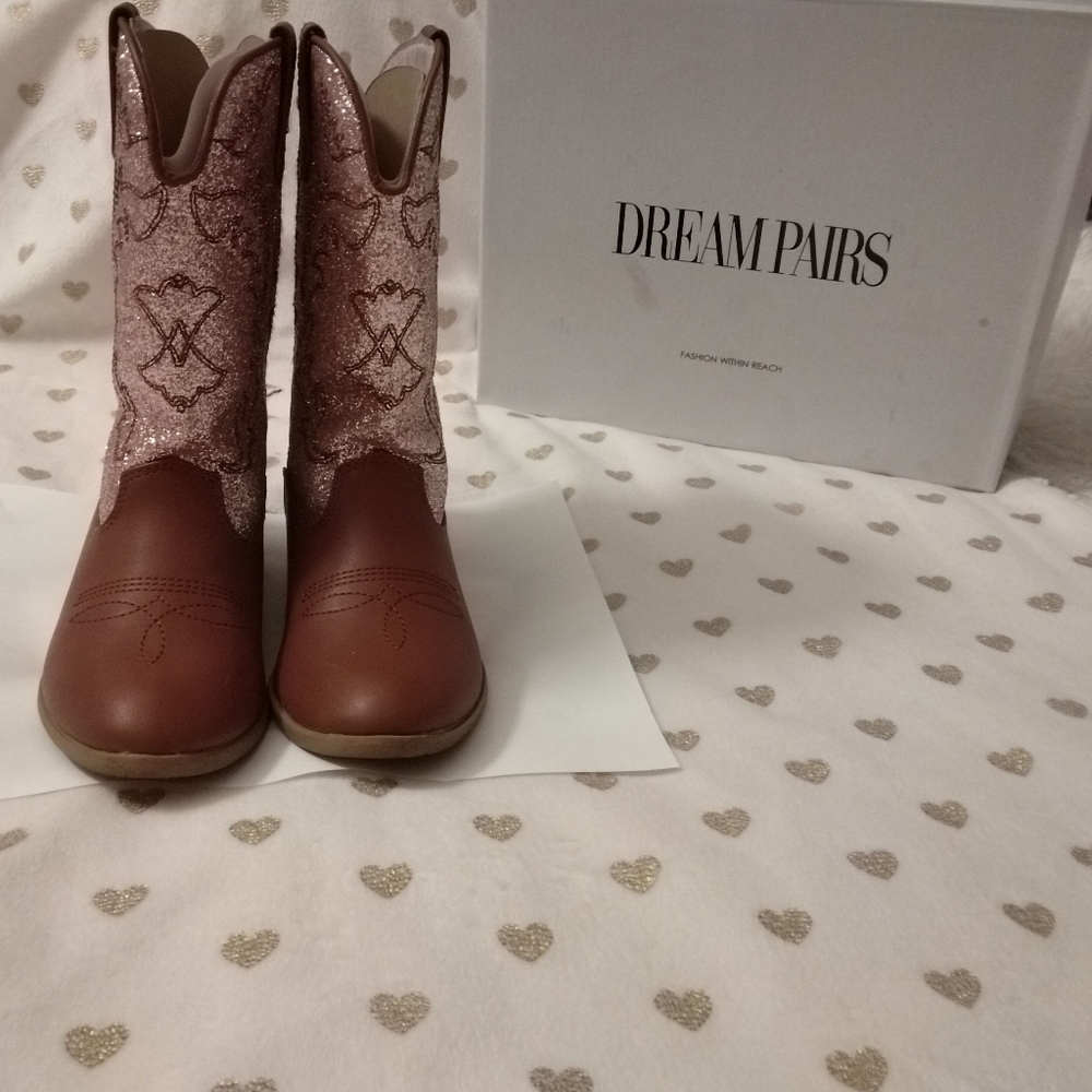 ๐ฅ3/$70 ๐S-HP๐ Dream Pairs Girl's Cowgirl Boots - Picture 1 of 15
